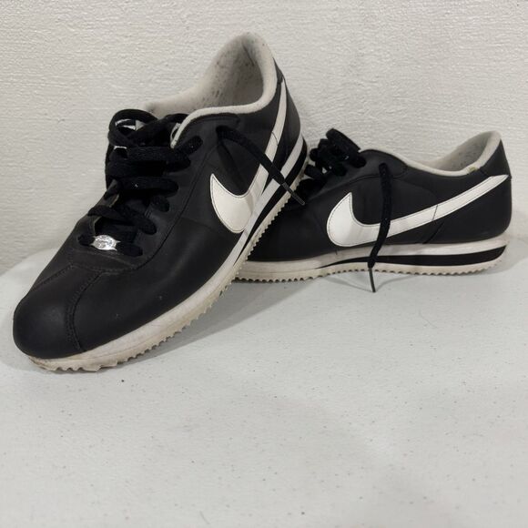 Nike Cortez \'06 Basic Leather Black White Mens 12 2008 Model 316418-012